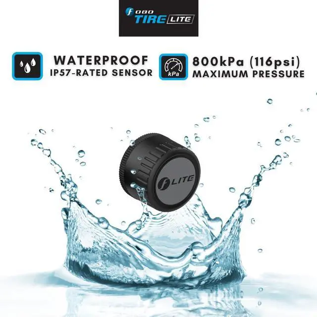 Alt view image 5 of 7 - TIRE LITE TPMS Sensor - Wireless Tire Pressure Monitoring System with Bluetooth 5.0 | Real-Time Tire Pressure Sensor | Easy DIY Installation for Car SUV & 4x4 | Compatible with iOS & Android