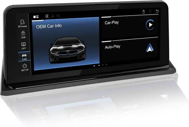 Main image of Linux Vertical Screen E70 E71 CIC Wired and Wireless CarPlay Retrofit Android Auto, 1920 x 720 Display Mirror Link Car Radio Bluetooth Video Player Screen for BMW X5 X6 (2010-2012)