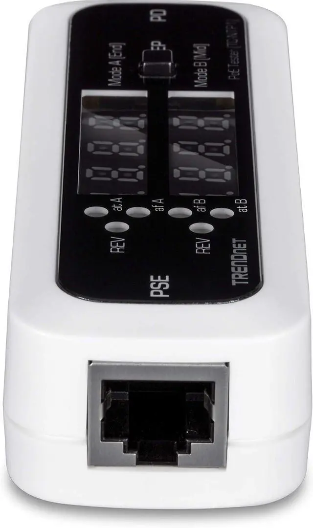 Alt view image 4 of 7 - Inline PoE Tester, TC-NTP1, Tests 4PPoE, PoE+, PoE & Passive PoE Technology, Wattage, Voltage, Amperage, Polarity, LED Display, Battery-Free, Troubleshoot PoE Issues, IEEE 802.3af/at/bt