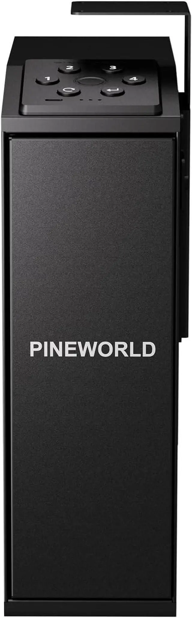 Alt view image 2 of 7 - Biometric Slider Handgun Safe with Auto Sliding Door&Interior Light, 3 Quick Access Fingerprint Pistol Safes with Mute Mode,Vertical Design with Mounting Bracket for Nightstand, Desk, Truck