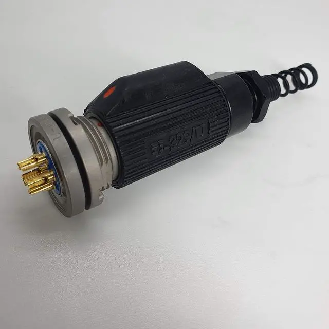 Alt view image 3 of 7 - U-329/U (Injection Body) & U-283/U Audio Connector - 6-Pin Male & Female, MIL-DTL-55116 - Military Radio Handset Plug & Jack for PRC-148, PRC-152 - Waterproof, Made in Korea