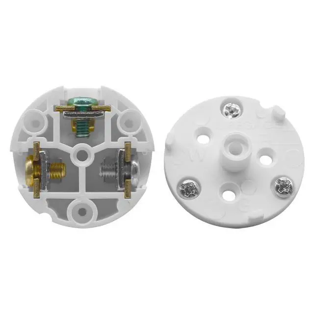 Alt view image 7 of 7 - 10 PCS 12-Position Adjustable NEMA 5-15P Right Angle Plug,15A 125V 3-Prong AC Power Connector,90 Degree Angled Plug for Tight Spaces,DIY Replacement(White)