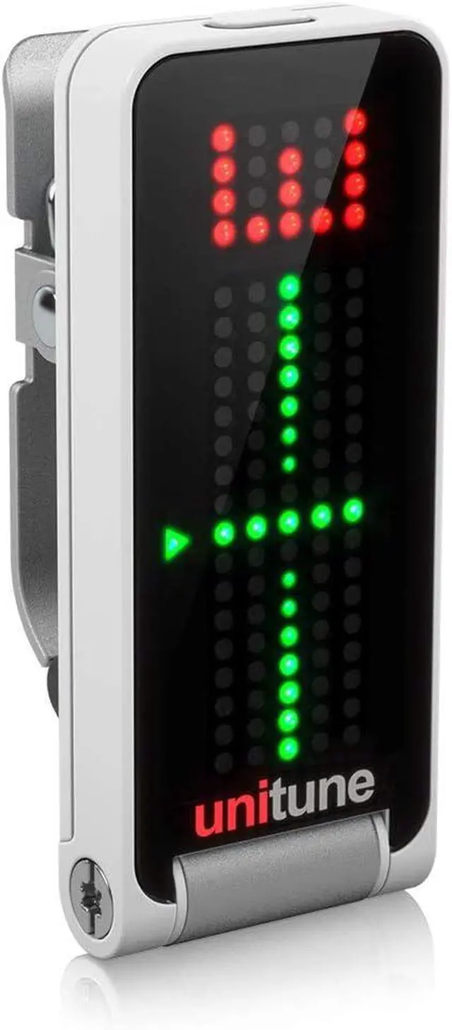 Alt view image 2 of 7 - UNITUNE CLIP Clip-On Tuner with Strobe and Chromatic Modes and 108 LED Matrix Display for Uncompromised Tuning Quality
