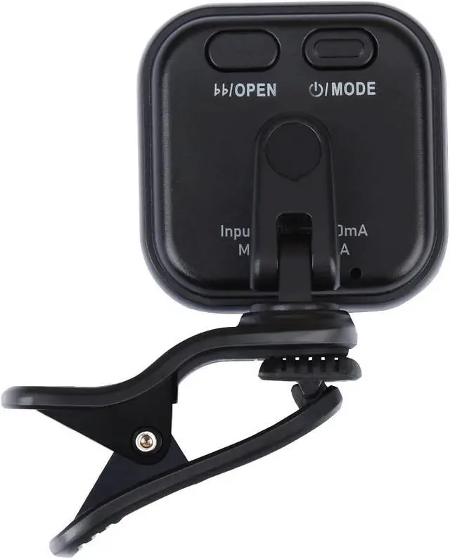 Alt view image 6 of 6 - Flash 2.0 Guitar Tuner Clip On, Rechargeable Guitar Tuner for 6 Strings, Battery and Micro USB Audio Charger Included, 4x3x2 Inches, 1 Count,Black