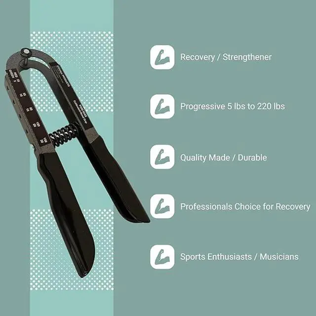 Alt view image 3 of 7 - Stovall Adjustable Grip Strength Trainer | Professional Physical Therapy Hand Grip Exerciser | Rehab Hand Exerciser with Resistance