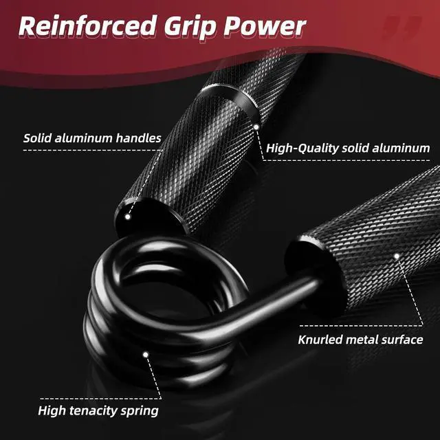 Alt view image 3 of 7 - Hand Grip Strengthener Set, 6-Pack 50LB to 300LB Hand Grips Finger Strengthener, Heavy-Duty Grip Strength Trainer with Protective Foam for Forearm Exercise, Hand Gripper, Hand Therapy