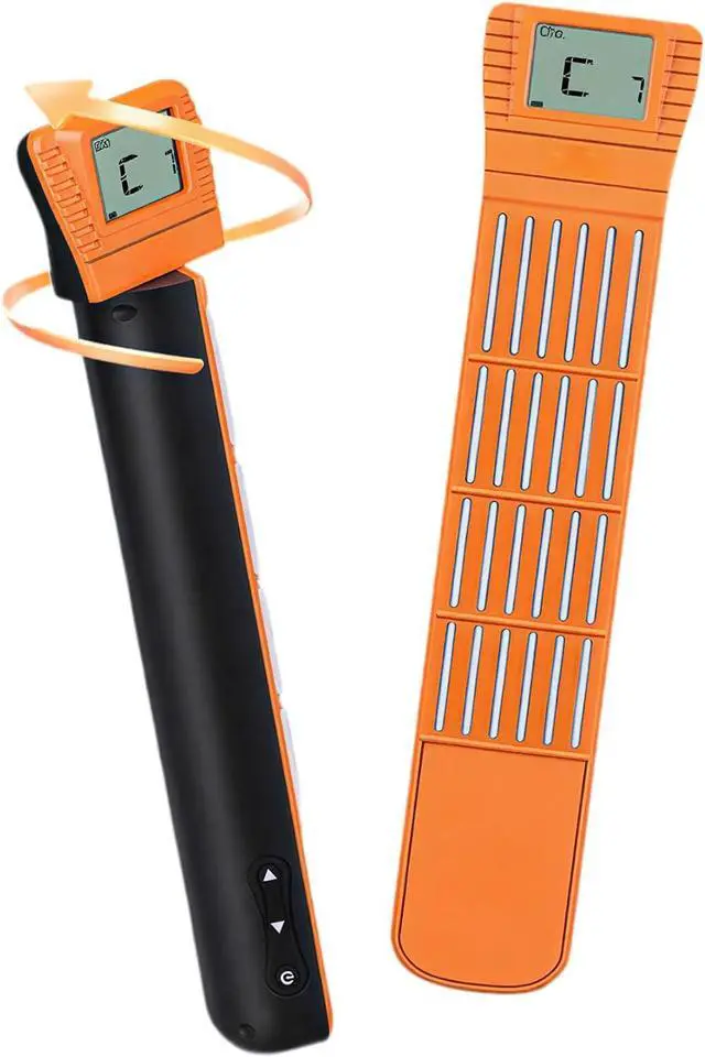 Main image of Digital Guitar Chord Trainer, USB Rechargeable 6-Fret Portable Guitar Practice Tool with Rotating Chord Chart Screen, Silent Beginner Guitar Learning Gadget with Built-in Metronome