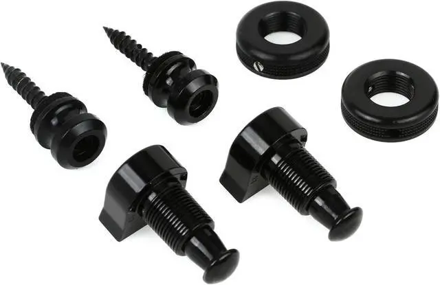 Alt view image 3 of 7 - Guitar Strap Locks for Schaller, S Locks Guitar Strap and Buttons for Electric, Bass, and Acoustic Guitars (1 Pair)