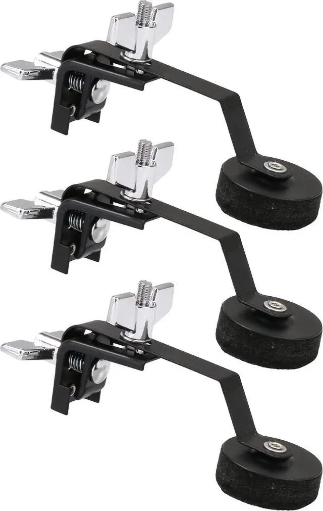 Main image of 3PCS Metal Drum Damper Mute Silencer Black Drum Damper Mute Silencer For Snare Drum 12 Inches & 14 Inches & 16 Inches