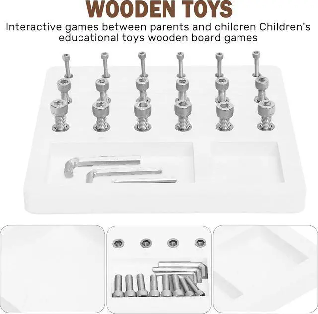 Alt view image 4 of 7 - Wooden Pegboard for Finger Dexterity, Finger Strength Trainer for Hand Grip Strengthener Targeted Strength, Relief & Recovery for Men, Women, and Seniors