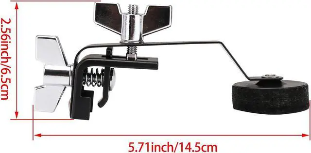Alt view image 6 of 6 - 3PCS Metal Drum Damper Mute Silencer Black Drum Damper Mute Silencer For Snare Drum 12 Inches & 14 Inches & 16 Inches