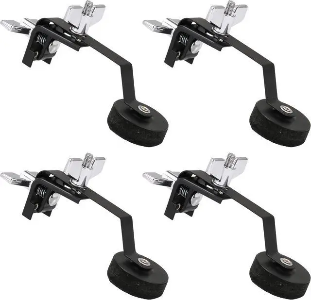Main image of 4PCS Metal Drum Damper Mute Silencer Drum Damper Mute Silencer For Snare Drum 12 Inches & 14 Inches & 16 Inches Black