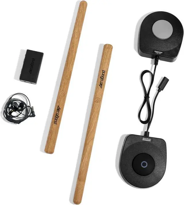Main image of Electronic Drum Set PocketDrum2 MAX, Air Drum Sticks & Pedals & Bluetooth Adapter, Play Drum Anywhere Anytime, 8 Tones and USB Midi Teens Adult Drummer Gift (Earphone Included)