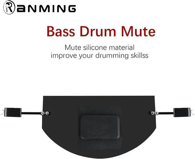 Alt view image 4 of 7 - Drum Mute Pads Silicone Drums Silencer Pad Set Double-layer Drum Mutes Eliminates Sustain Effectively Reduce 90% Volume with Mutes Sized 10, 12, 14, 16", 1 Bass Mute,4 Cymbal Mutes 9 pcs