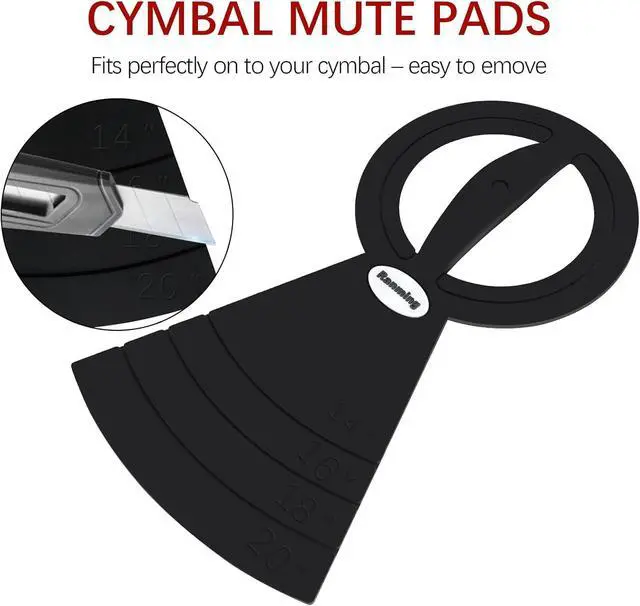 Alt view image 3 of 7 - Drum Mute Pads Silicone Drums Silencer Pad Set Double-layer Drum Mutes Eliminates Sustain Effectively Reduce 90% Volume with Mutes Sized 10, 12, 14, 16", 1 Bass Mute,4 Cymbal Mutes 9 pcs
