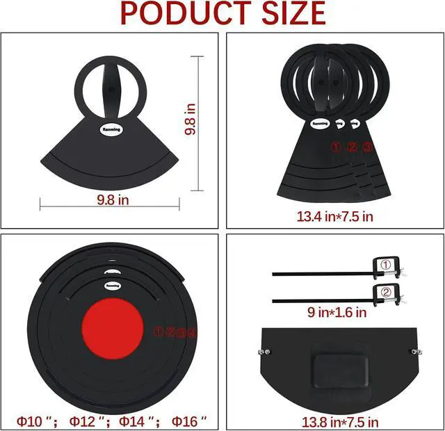 Alt view image 5 of 7 - Drum Mute Pads Silicone Drums Silencer Pad Set Double-layer Drum Mutes Eliminates Sustain Effectively Reduce 90% Volume with Mutes Sized 10, 12, 14, 16", 1 Bass Mute,4 Cymbal Mutes 9 pcs