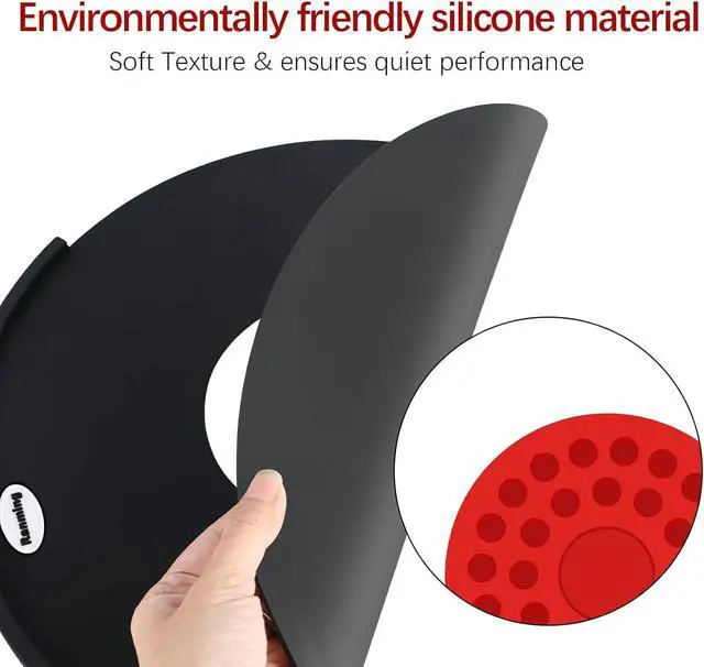 Alt view image 6 of 7 - Drum Mute Pads Silicone Drums Silencer Pad Set Double-layer Drum Mutes Eliminates Sustain Effectively Reduce 90% Volume with Mutes Sized 10, 12, 14, 16", 1 Bass Mute,4 Cymbal Mutes 9 pcs