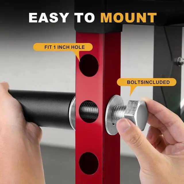 Alt view image 3 of 7 - Weight Plate Holder Power Rack Attachment 2 Inch Olympic Plate Storage Power Squat Rack Holder Weight Plates for 2x2 3x3 2x3 Power Cage Accessories Weight Plate Rack