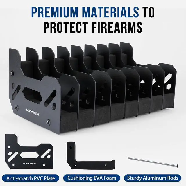 Alt view image 6 of 7 - Foam Pistol Rack for Gun Safe Gun Accessories Storage Firearm Handgun Rack Revolver Pistols Holder