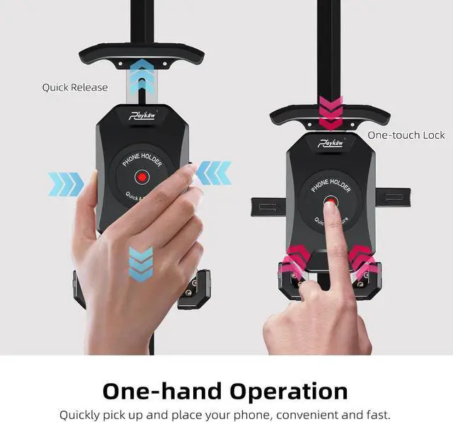 Alt view image 4 of 7 - Golf Cart Magnetic Phone Holder Mount Compatible with EZGO/Club Car/Yamaha Square Tube Frame Golf Cart, Compatible with iPhone/Galaxy/Google Pixel,360°Rotatable, One-Handed Pick & Place