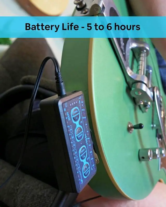 Alt view image 5 of 7 - Passport Guitar Headphone Amplifier HA01 Premium Guitar Amplifier with USB Port Wireless Bluetooth Travel Guitar Amplifier