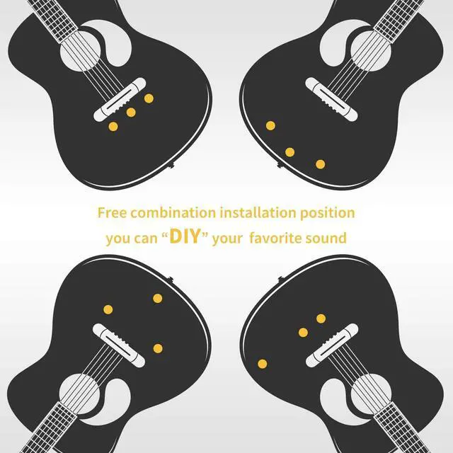 Alt view image 7 of 7 - Acoustic Guitar Pickup, Guitar Pickups Sound Seeker Pure Sound Transducer for Cello Banjo Ukulele Mandolin Guitar Microphone Pickup