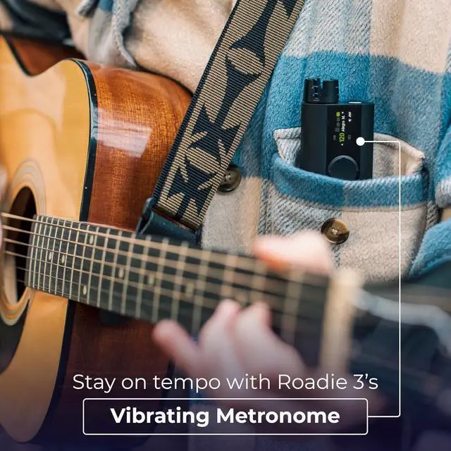 Alt view image 6 of 7 - 3 | Smart Automatic Guitar Tuner, Metronome & String Winder | For Electric Guitars, Acoustic Guitars, 12-String Guitars, Ukulele, Banjo, Mandolin | 150+ Alternate Tunings | For Electric Guitars