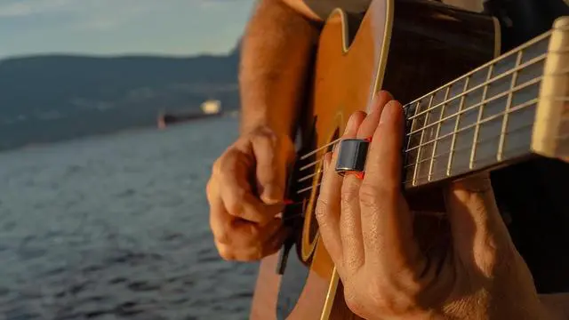 Alt view image 7 of 7 - Slide Guitar Rings - Made From Tungsten Steel. Acoustic Guitar Slide, Electric Guitar Slide, Bass, Ukulele, and More. Almost as Hard as Diamond, Smooth Surface Finish, New Invention
