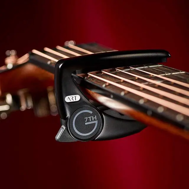 Alt view image 5 of 7 - Performance 3 ART Capo - 6 String, Satin Black - Bundled with Dunlop Variety Pick Pack
