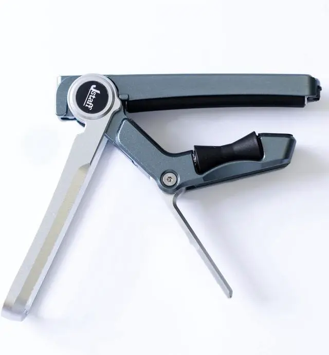 Main image of 2025 Upgrade Rolling Guitar Capo, Aluminum Alloy - CNC Metal Carving Capo for Acoustic and Electric Guitars, Unique Folding and Hiding Design, Silky Smooth Movement, Precise Tuning. (SILVER)