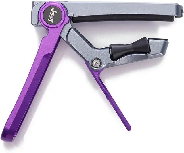 Main image of 2025 Upgrade Rolling Guitar Capo, Aluminum Alloy - CNC Metal Carving Capo for Acoustic and Electric Guitars, Unique Folding and Hiding Design, Silky Smooth Movement, Precise Tuning. (PURPLE)