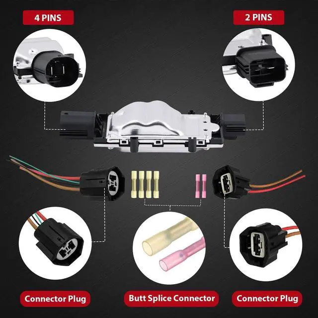 Alt view image 2 of 6 - 1137328567 Cooling Fan Control Module Unit Compatible with 13-18 Ford Focus 13-16 Ford Escape 14-17 Ford Transit Connect 10-13 Mazda 3 New 1pcs Engine Radiator