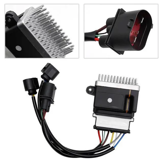 Alt view image 4 of 7 - 8K0959501A Engine Radiator Cooling Fan Control Module Relay Replacement for Audi A4 A5 A6 A7 Q3 Q5 Quattro, Replaces 8K0959501C 8K0959501G 8K0910501D