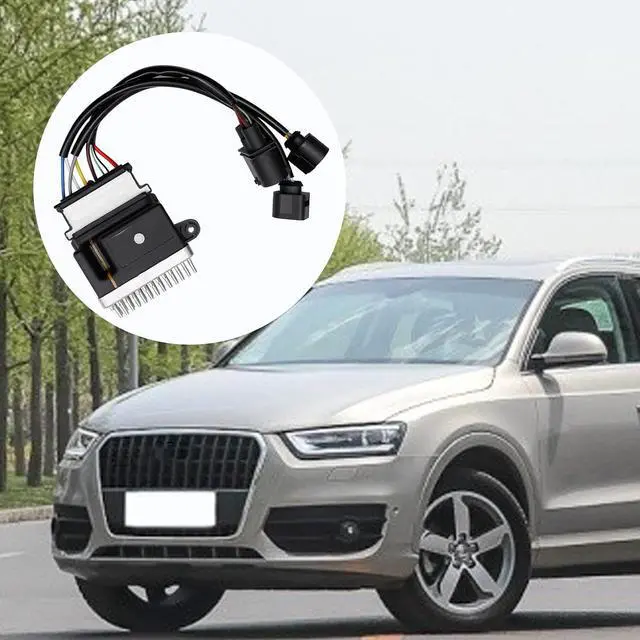 Alt view image 7 of 7 - 8K0959501A Engine Radiator Cooling Fan Control Module Relay Replacement for Audi A4 A5 A6 A7 Q3 Q5 Quattro, Replaces 8K0959501C 8K0959501G 8K0910501D