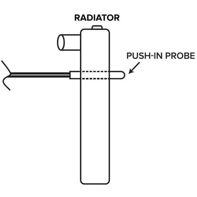 Alt view image 7 of 7 - Electric Fan Controller Kit 12V and 24V Digital Thermatic Fan Switch Kit, Disconnectable Probe Digital Radiator, Adjustable Temperature 104ºF to 230ºF Replace #0444