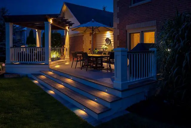 Alt view image 7 of 7 - Low Voltage Recessed LED Step Riser Light, Diameter 1" Mini Size, Landscape Lighting for Outdoor Deck Stair Railing Post, Die-cast Aluminum, 9-15V, 3000K, Black, 12-Pack, Gen 2