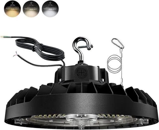 Main image of UFO LED High Bay Light, Selectable 100W/120W/150W, 5000K, 21750LM 90 Degree Warehouse High Bay LED Shop Lights, Commercial Round Industrial Garage Gym Workshop Factory Interior(1 Pack)