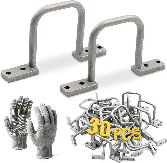 Main image of 30 Pcs Cable Management D Ring - 2 Inch D Ring Aluminum Cable Distribution Ring for Sorting Out Electric Cables - Silver