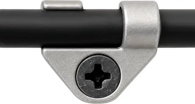 Alt view image 2 of 6 - Metal Coax Cable Clips, Patented Heavy-Duty RG6 Clips with Corrosion-Resistant Outdoor Screws, Anti-Sag Clamping Design Fits Standard, Dual, Tri & Quad Shield RG6 Cable (50 pack)