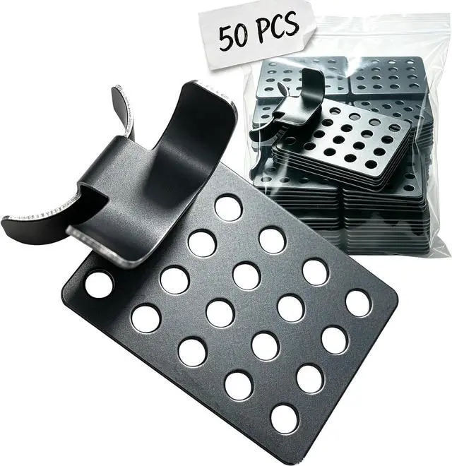 Main image of 50 Pack Roof Clips, De-Icing Cable Heat Cable Clips, Aluminum Clips for Ice Dam Heat Tape Securing, Universal Outdoor Cable Clips for Gutter Protection