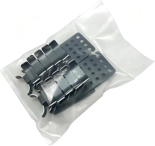 Alt view image 6 of 7 - 50 Pack Roof Clips, De-Icing Cable Heat Cable Clips, Aluminum Clips for Ice Dam Heat Tape Securing, Universal Outdoor Cable Clips for Gutter Protection