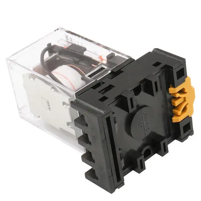Alt view image 5 of 7 - 10 Pack MK2P-I General Purpose Electromagnetic Power Relay, AC 110V Coil, 8-Pin DPDT Relay with Base Socket PF083A for Industrial Control, HVAC, Motor Automation