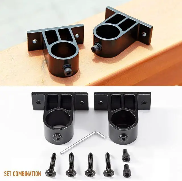 Alt view image 3 of 7 - 304 Stainless Steel Deck Torch Mount, Heavy-Duty Clamp for Torches, for Railings with 3/4 "and 1" OD, for Patio, Wooden Deck, Lamp Holders, Poles, Brackets (4 Sets, 1 Inches)