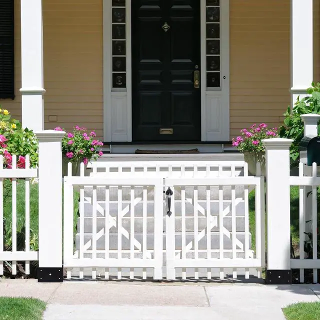 Alt view image 7 of 7 - Concrete Fence Post Holder 6x6 inches 4 Pack, U Shape Fence Post Base Anchor Pergola Brackets