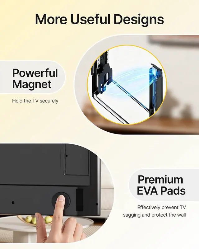 Alt view image 6 of 7 - 0.35'' Ultra Slim TV Wall Mount for 50-100 Inch Flat & Frame TVs