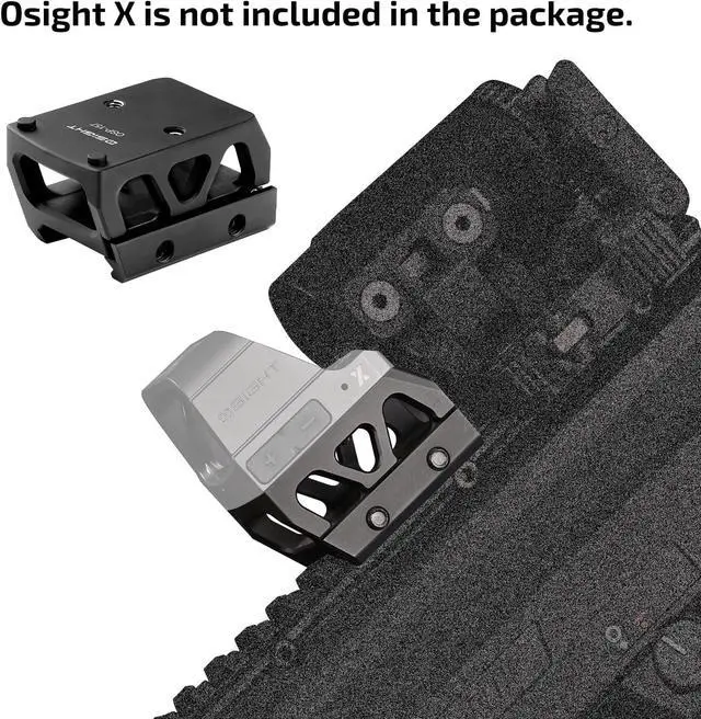 Alt view image 5 of 7 - OSP-157 Picatinny Riser Mount for RMR/407C/507C Footprint Red Dot, 1.134" Saddle Height Adapter Plate