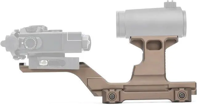Alt view image 2 of 7 - Tactical Group Type HY Mount Red Dot Riser Mount Laser Combo Adapter Mount Base Picatinny Rail Riser Scope Mount for T1 T2 Optic Scope Sight Holographic
