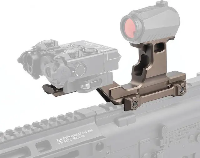 Alt view image 3 of 7 - Tactical Group Type HY Mount Red Dot Riser Mount Laser Combo Adapter Mount Base Picatinny Rail Riser Scope Mount for T1 T2 Optic Scope Sight Holographic