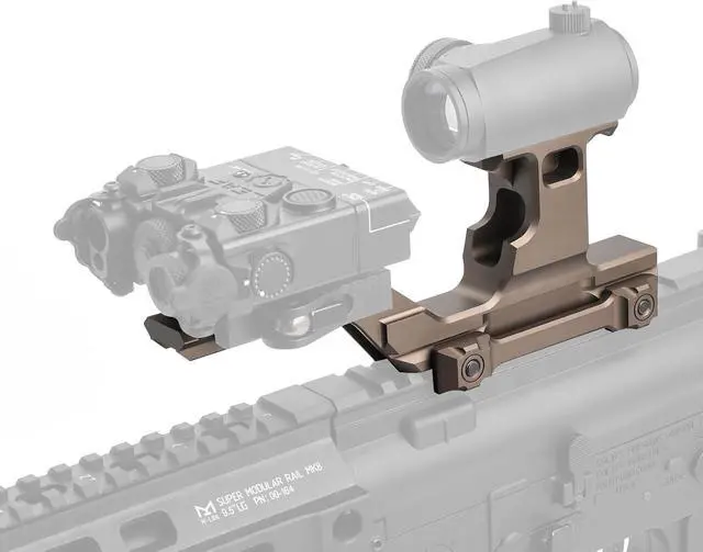 Alt view image 4 of 7 - Tactical Group Type HY Mount Red Dot Riser Mount Laser Combo Adapter Mount Base Picatinny Rail Riser Scope Mount for T1 T2 Optic Scope Sight Holographic