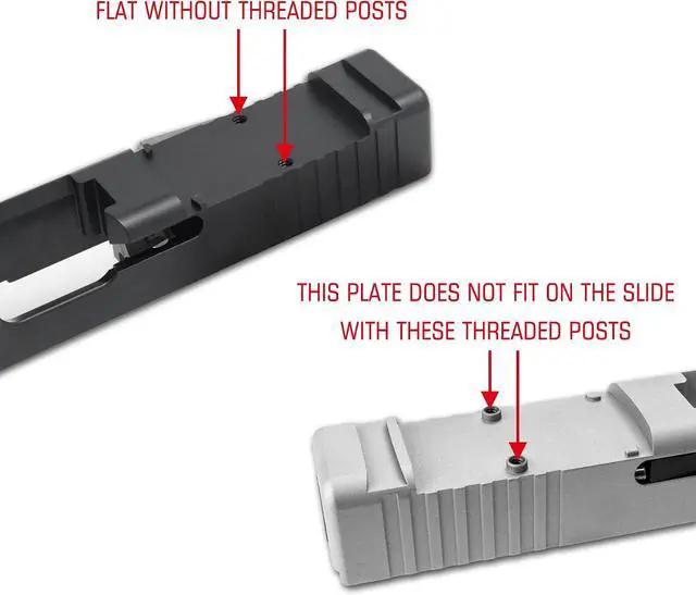 Alt view image 2 of 7 - Optic Adapter Plate for RMR Cut Slide Without Thread Post, Compatible with Holosun 407K/507K/EPS/EPS Carry/RomeoZero and Osight K/S/SE
